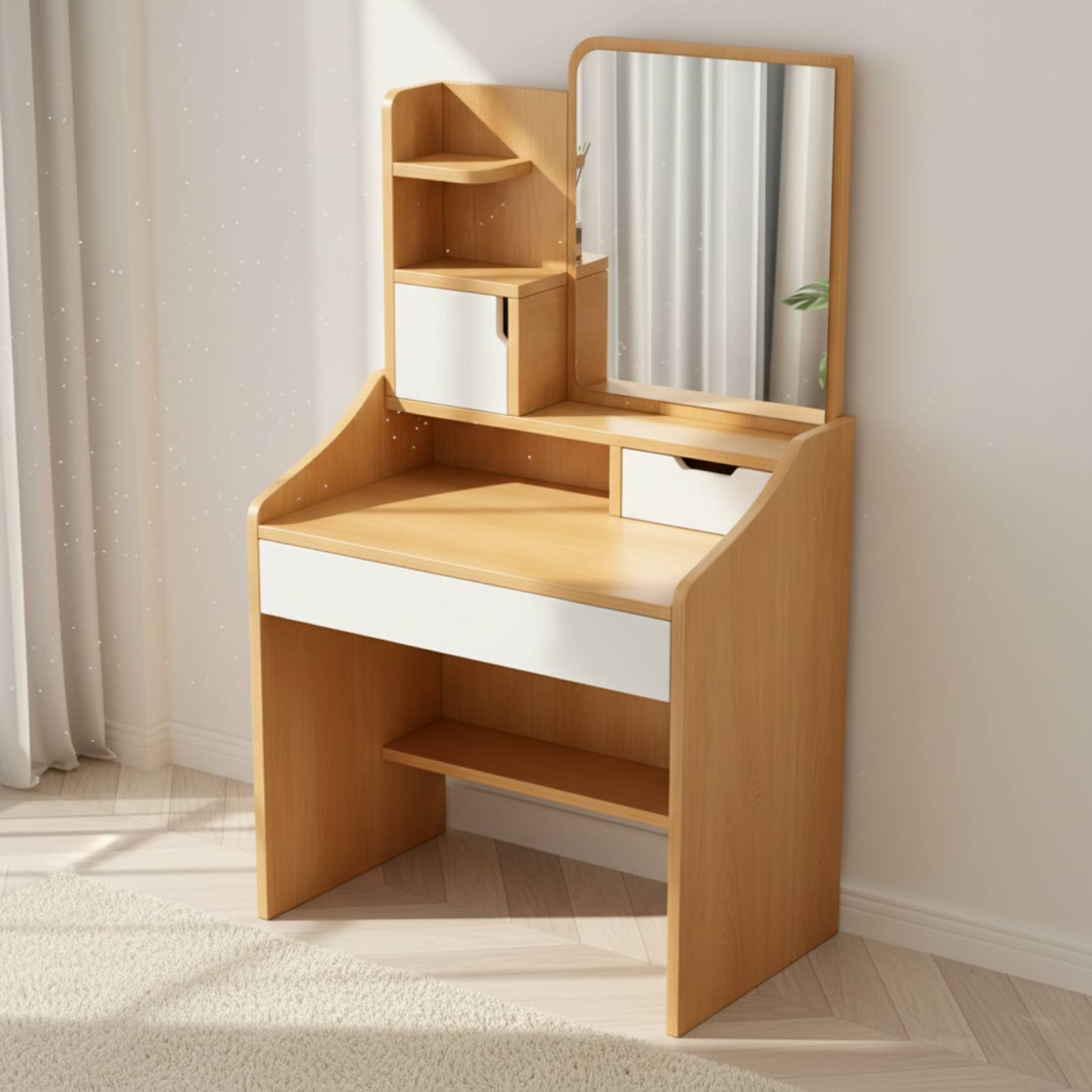 Dressing Table Vanity With Lighted Mirror - Туалетный столик с зеркалом и подсветкой,