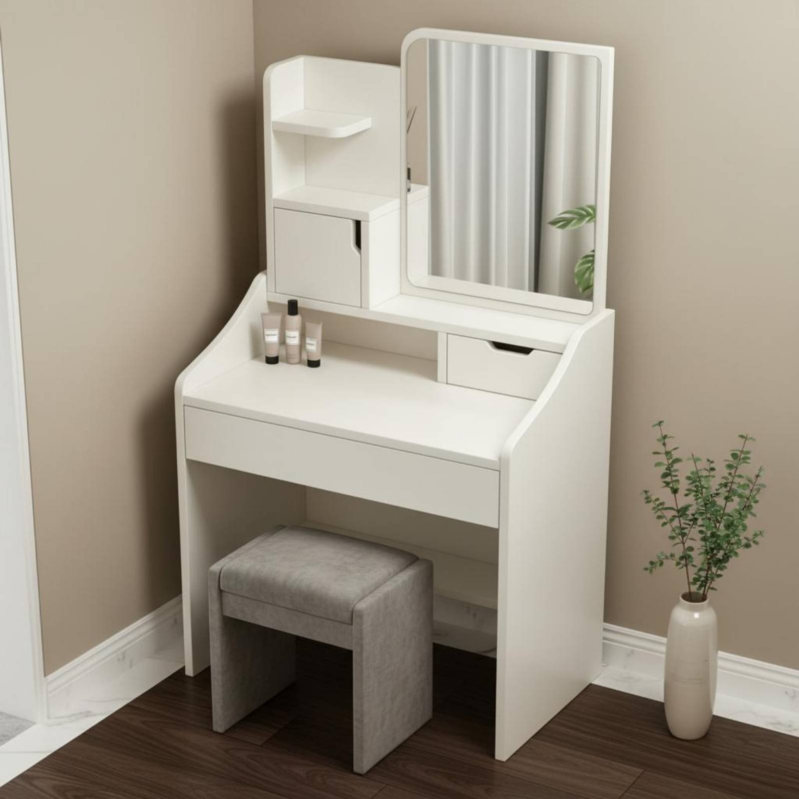 Dressing Table Vanity With Lighted Mirror - Туалетный столик с подсветкой и зеркалом,