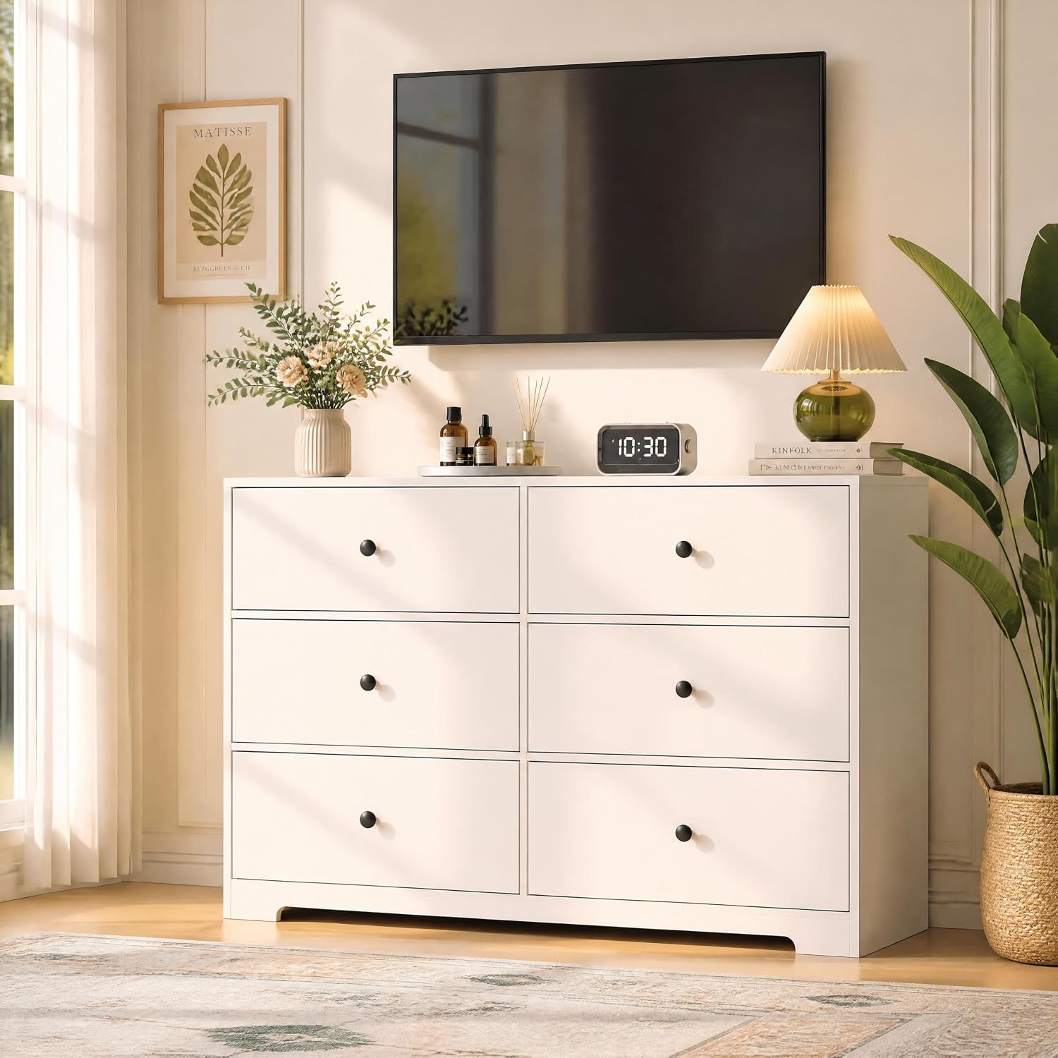 Bedroom Furniture - Комод с 6 ящиками для спальни,