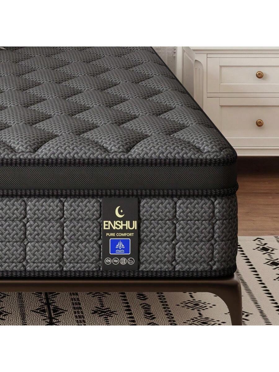 Memory Foam Mattress In A Box Queen - Гибридный матрас размером 12/14 дюймов, односпальный,
