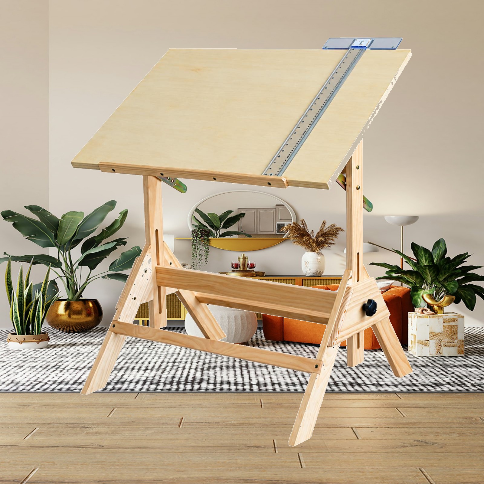 Tables - Деревянный стол для рисования с наклонной