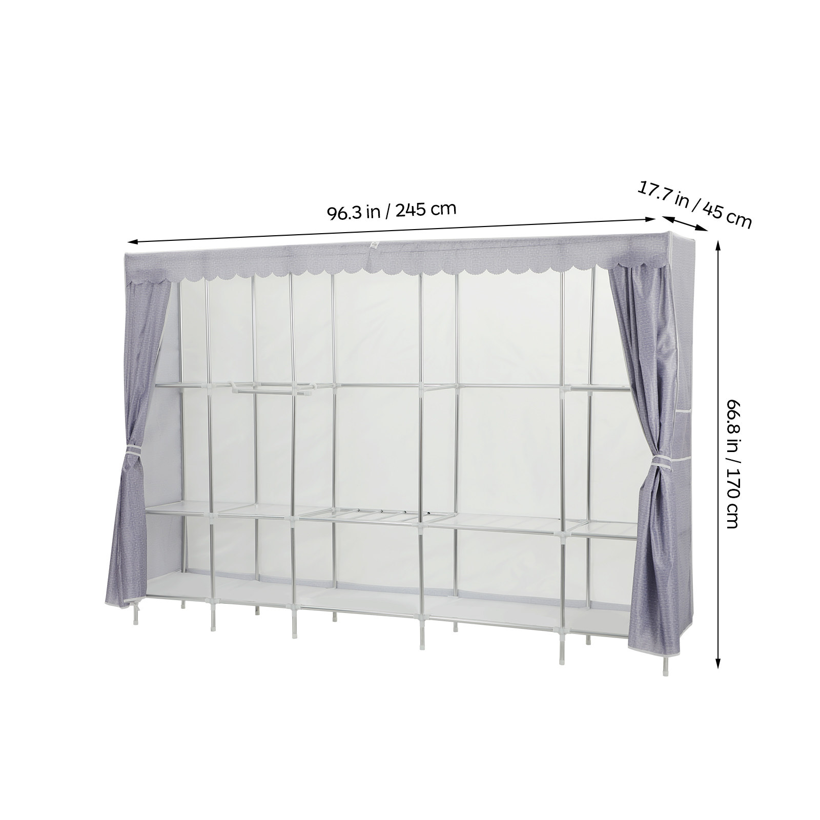 Вешалка для одежды с чехлом, т – обзор и цена Wardrobe Closet Portable Fabric Cover