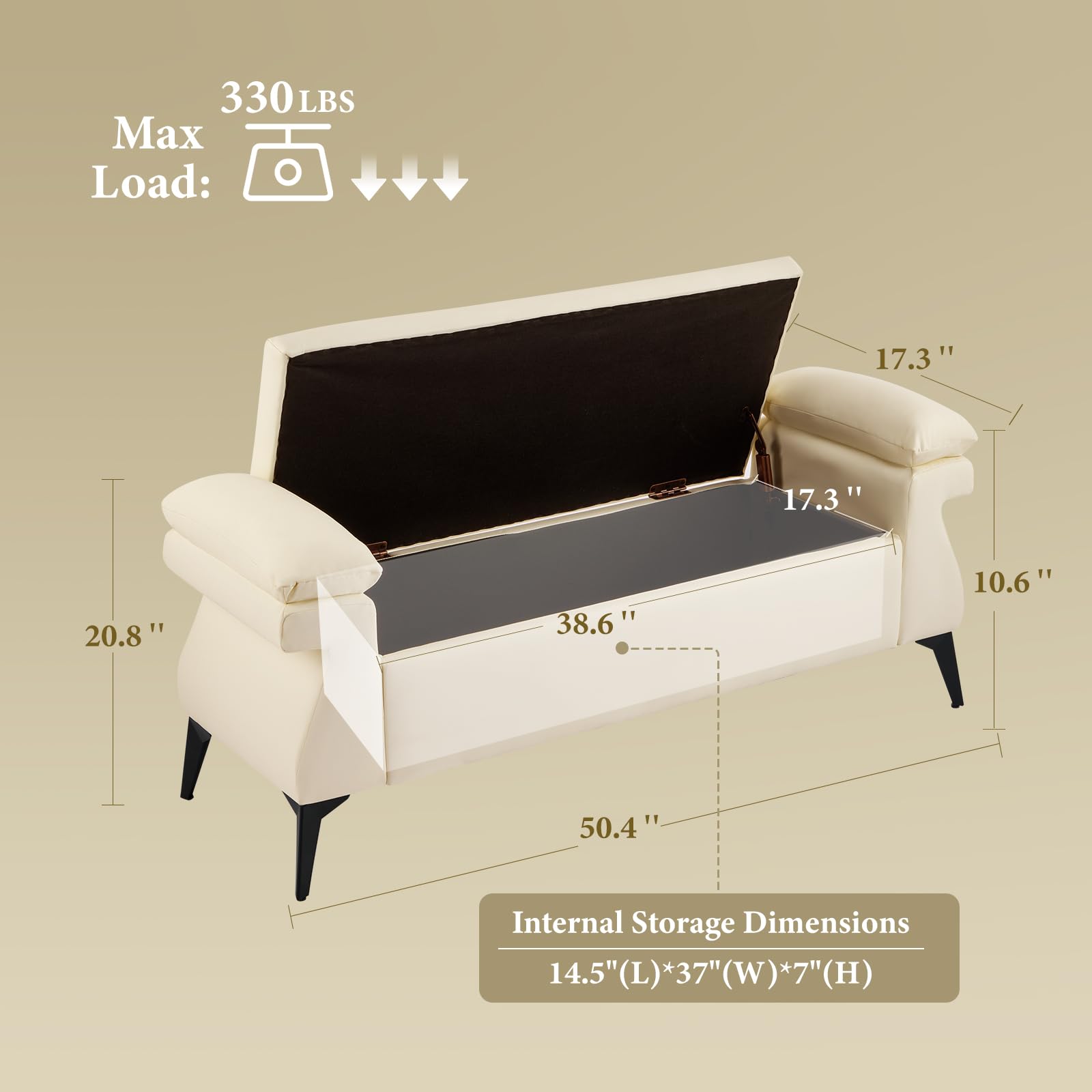 51-дюймовая кожаная скамья с м – обзор и цена Bedroom Furniture