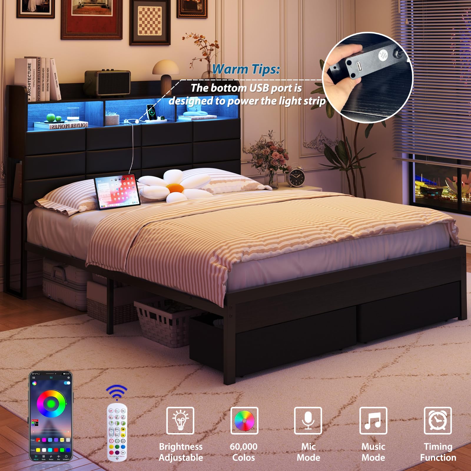 Каркас кровати размера «king-s – обзор и цена King Size Bed Frame With Storage Drawers