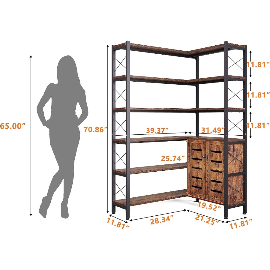 Угловая книжная полка с 6 ярус – обзор и цена Storage