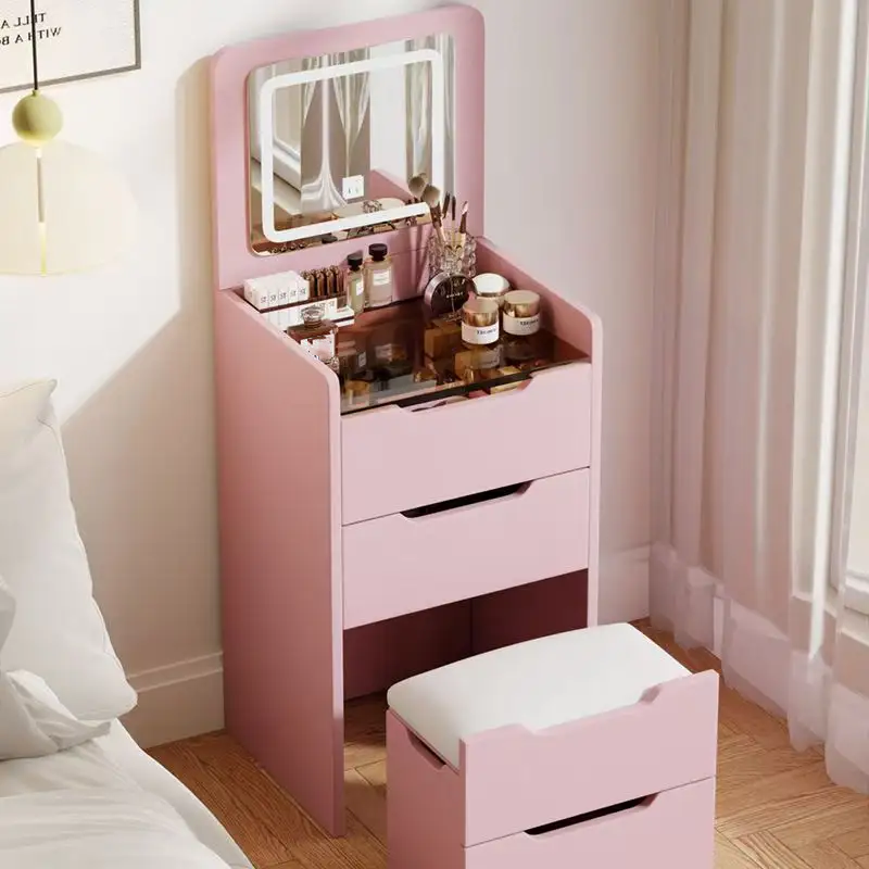 Современный белый туалетный ст – обзор и цена Dressing Table Vanity With Lighted Mirror