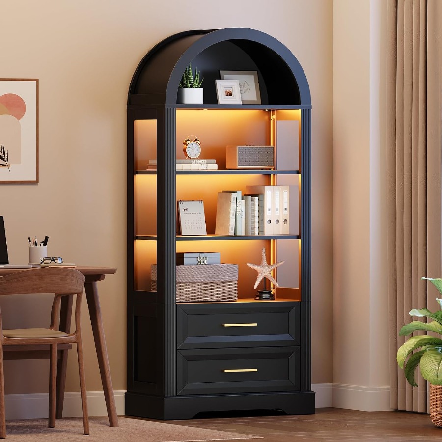 Витрина, высокая арочная книжн – обзор и цена Storage