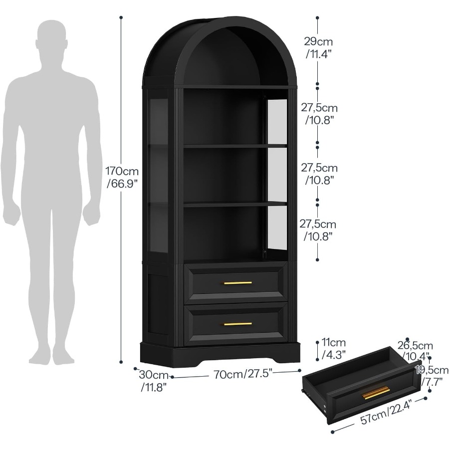 Витрина, высокая арочная книжн – обзор и цена Storage