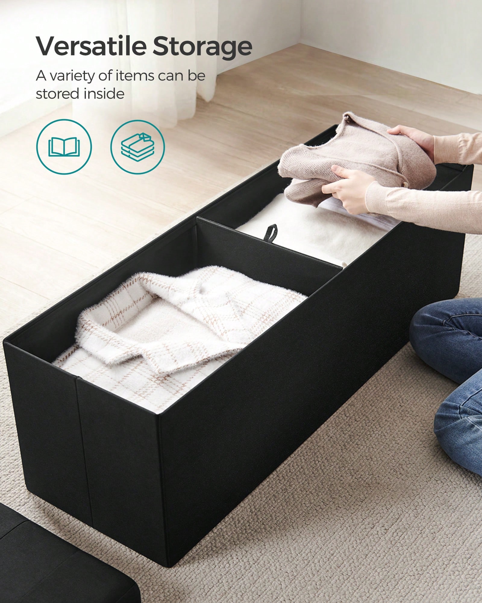 Складная скамья-оттоманка длин – обзор и цена Bedroom Furniture