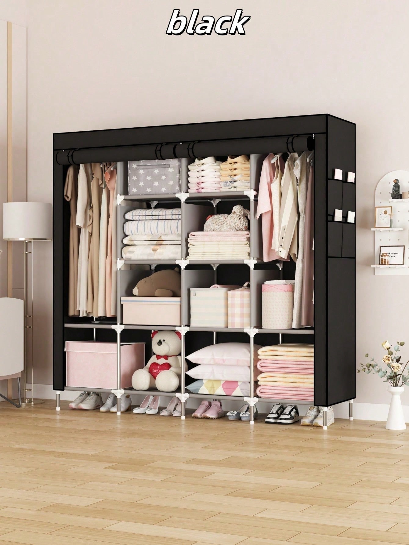 Большой переносной шкаф-гардер – обзор и цена Wardrobe Closet Portable Fabric Cover