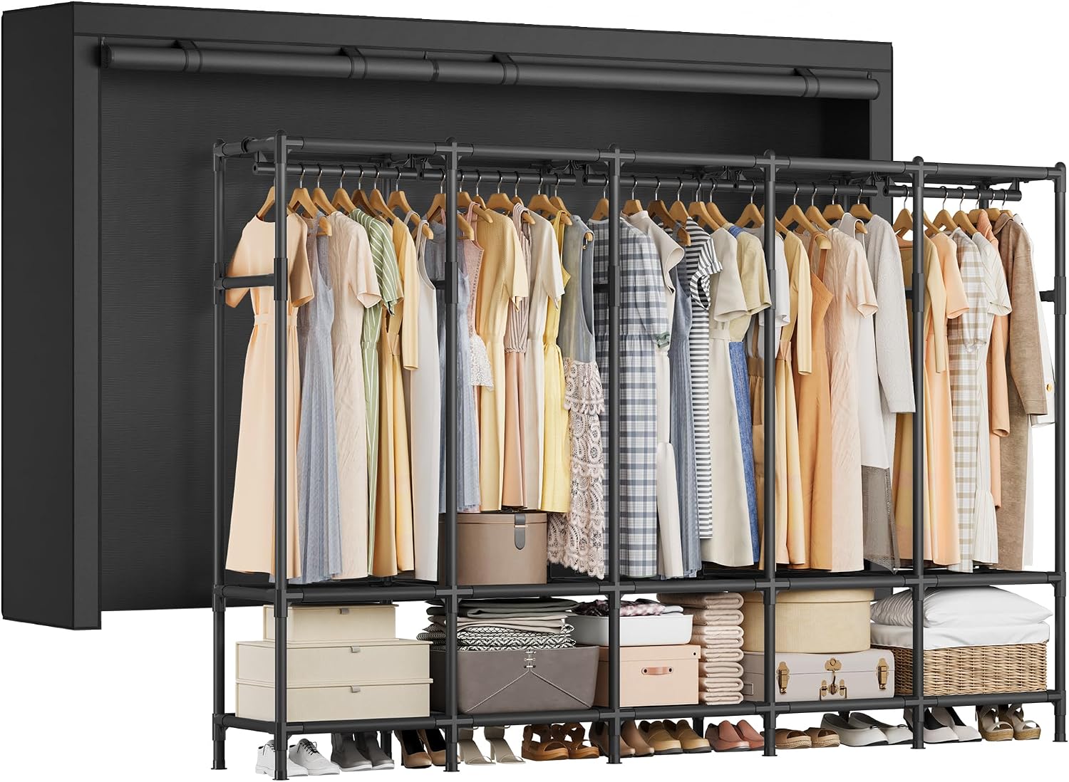 Портативный гардеробный шкаф д – обзор и цена Wardrobe Closet Portable Fabric Cover